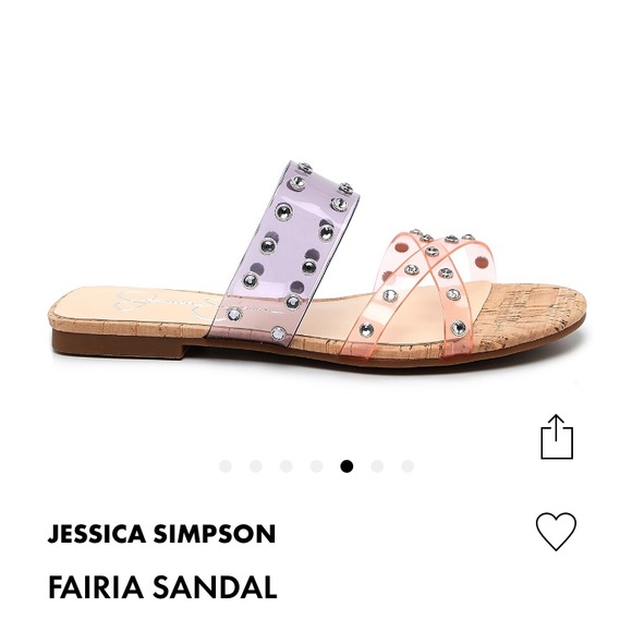 New Jessica Simpson Fairia Sandals multicolor rhinestone size 6.5 - Picture 3 of 7